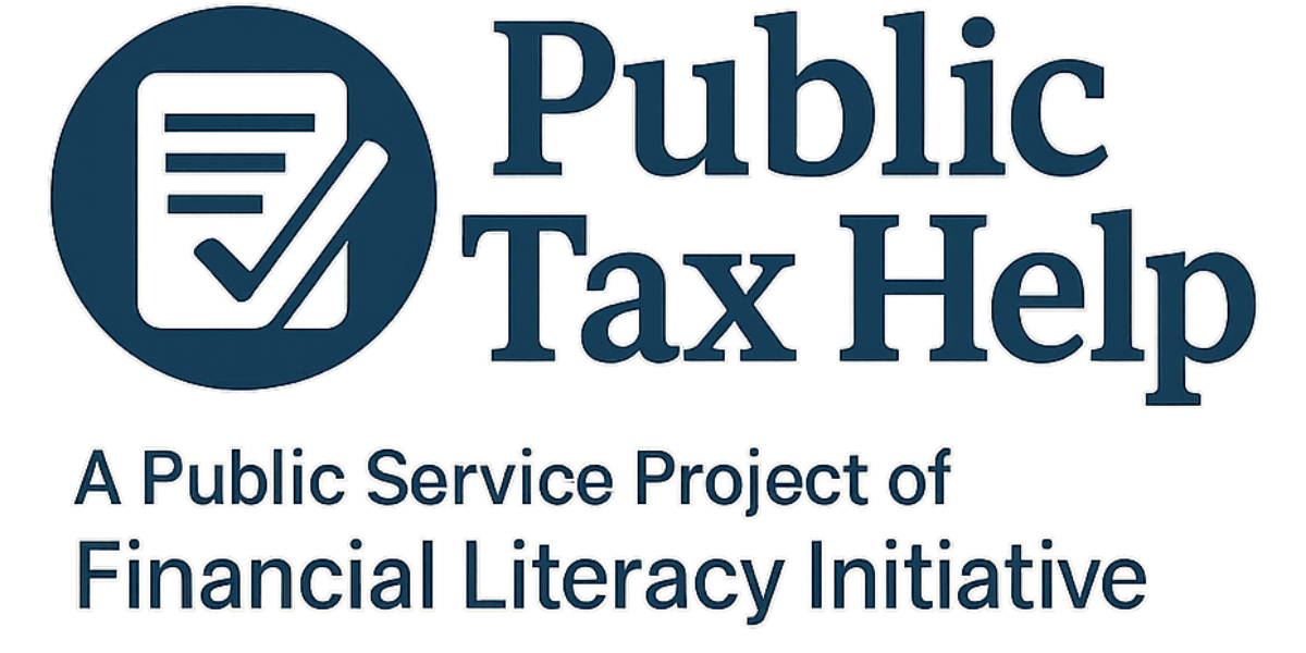 Public Tax Help — A Public Service Project of Financial Literacy Initiative